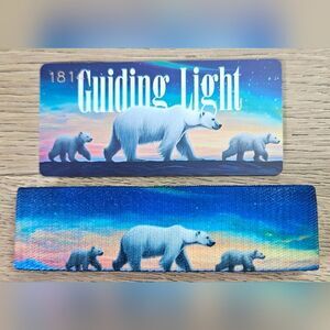 ZOX "GUIDING LIGHT" #1814 POLAR BEAR SUNSET CHRISTMAS COLLECTIBLE Wristband